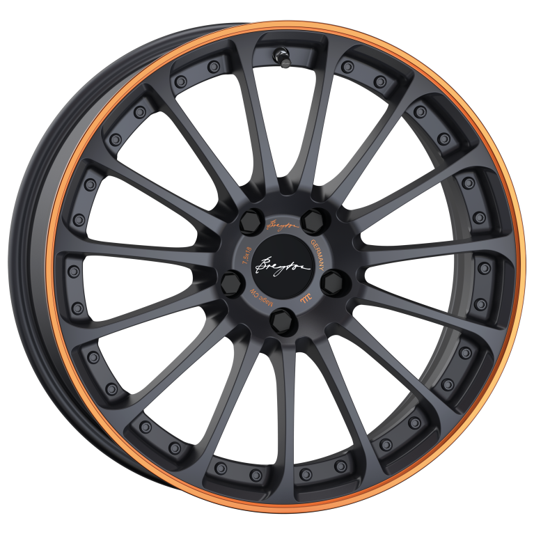 Matt Grey Orange Anodized